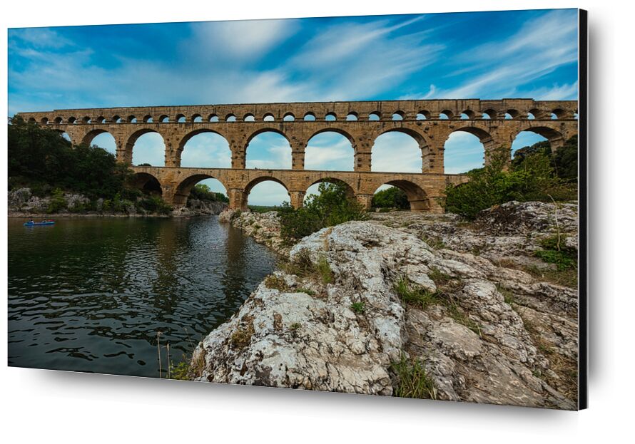 Le pont du Gard de Céline Pivoine Eyes, Prodi Art, nature, rivière, paysage, antique, architecture, pont, Patrimoine mondial, Pont du Gard