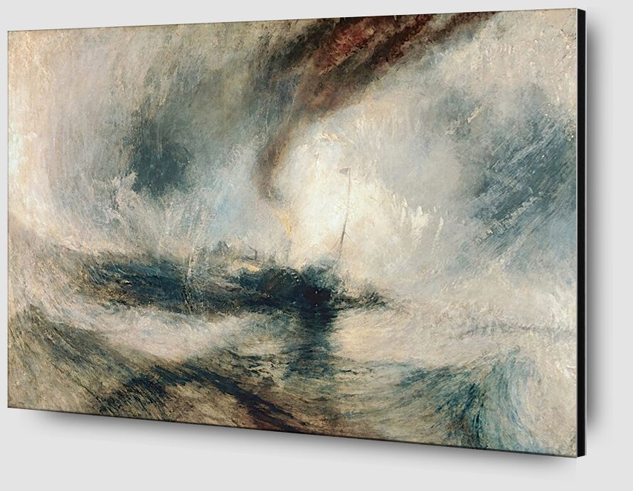Tempête de Neige en Mer - TURNER de AUX BEAUX-ARTS Zoom Alu Dibond Image