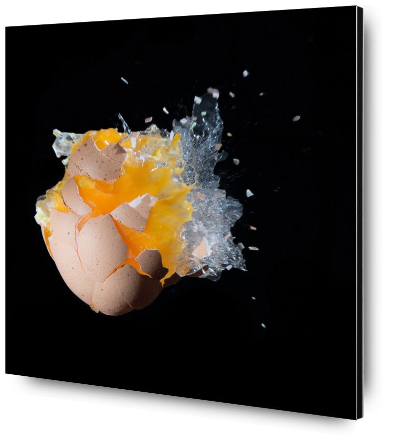Ouverture de l’œuf de Pierre Gaultier, Prodi Art, explosion, coup, Oeuf