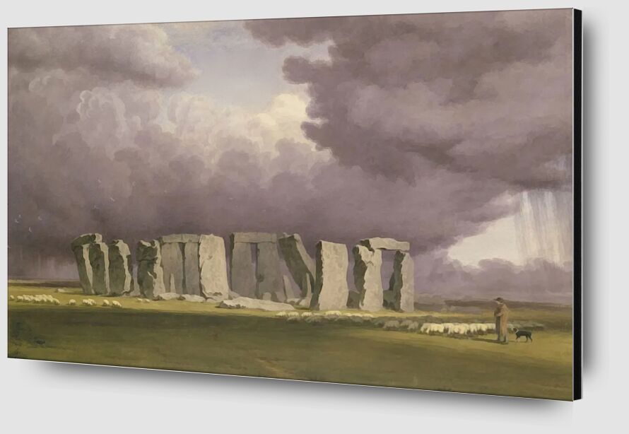 Stonehenge: Stormy Day von Bildende Kunst Zoom Alu Dibond Image