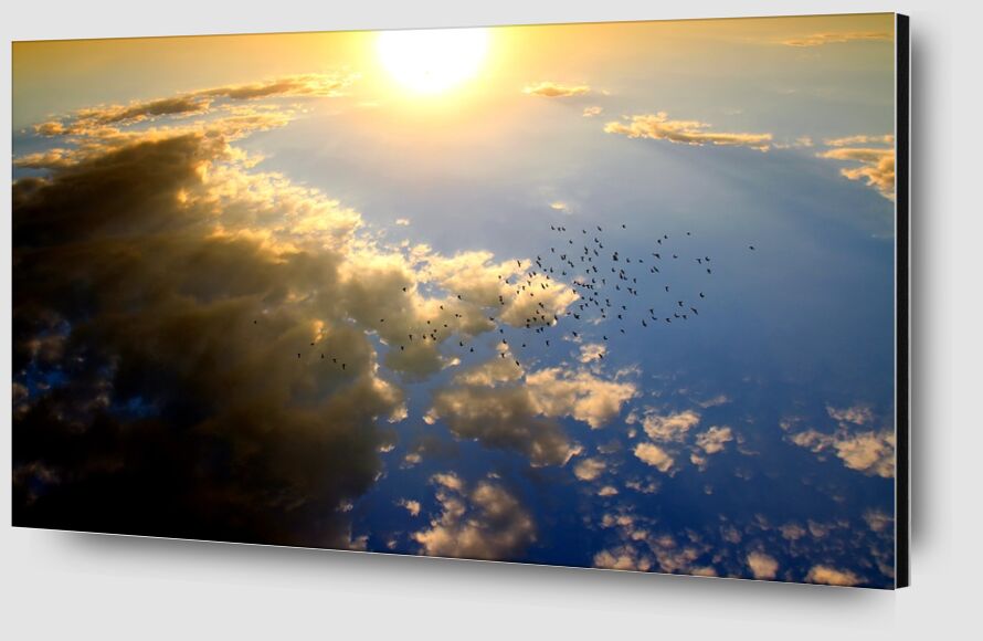 Vol au dessus du soleil de Pierre Gaultier Zoom Alu Dibond Image