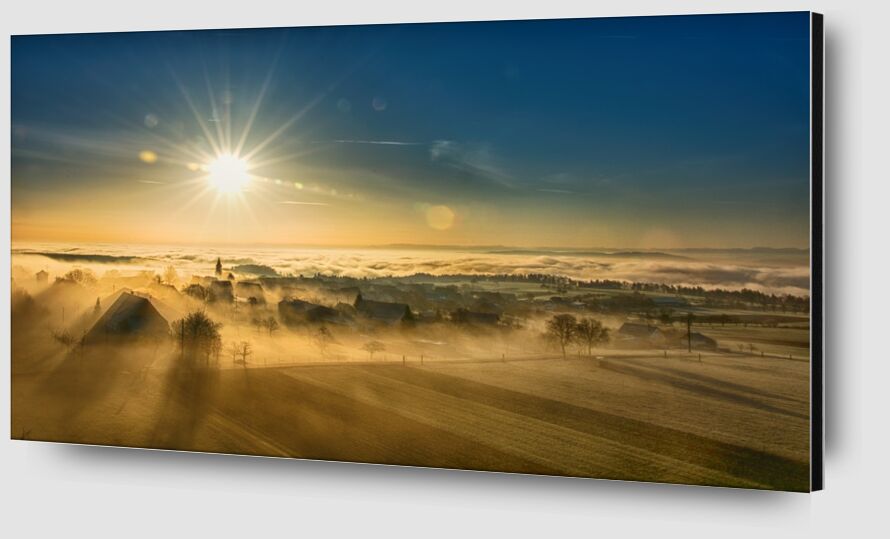 Brouillard d'hiver de Pierre Gaultier Zoom Alu Dibond Image
