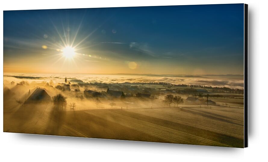 Brouillard d'hiver de Pierre Gaultier, Prodi Art, paysage, brouillard, ambiance, lever du soleil, coloration, l&#39;automne, nature
