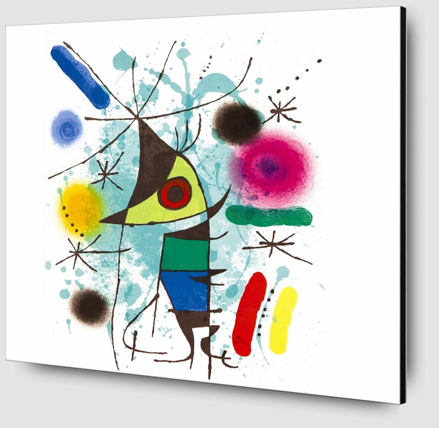 Le Poisson qui Chante - Joan Miró de AUX BEAUX-ARTS Zoom Alu Dibond Image