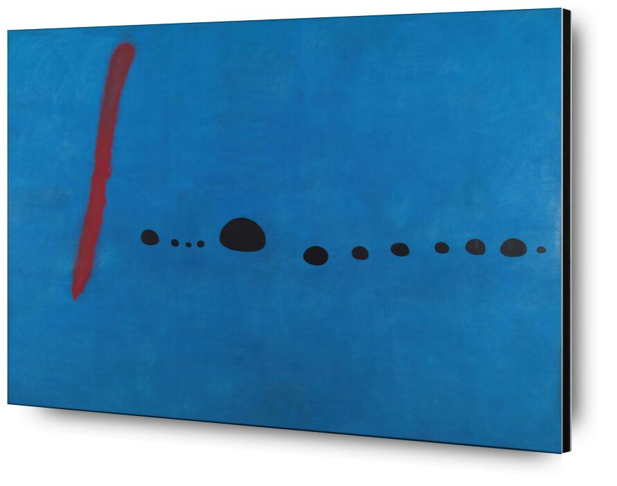 Blue II - Joan Miró from Fine Art, Prodi Art, painting, points, traits, red, infinite, abstract, drawing, blue, Joan Miró