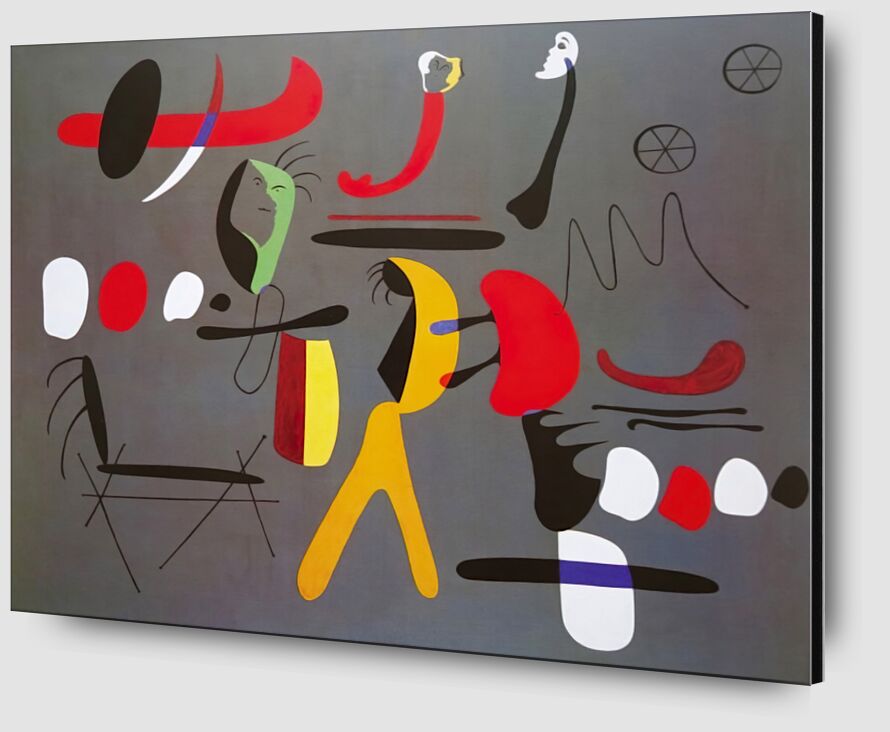 Peinture Collage - Joan Miró de AUX BEAUX-ARTS Zoom Alu Dibond Image