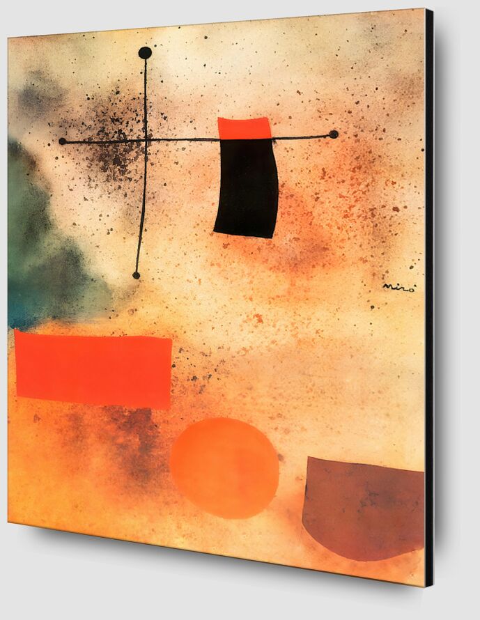 Abstrait, c.1935 - Joan Miró de AUX BEAUX-ARTS Zoom Alu Dibond Image