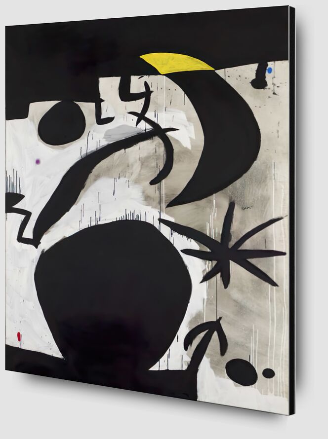 Femme et Oiseaux Dans la Nuit, 1969 - 1974 - Joan Miró de AUX BEAUX-ARTS Zoom Alu Dibond Image