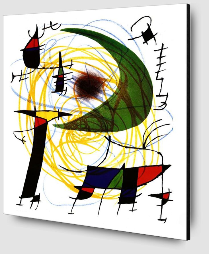 Lune Verte - Joan Miró de AUX BEAUX-ARTS Zoom Alu Dibond Image