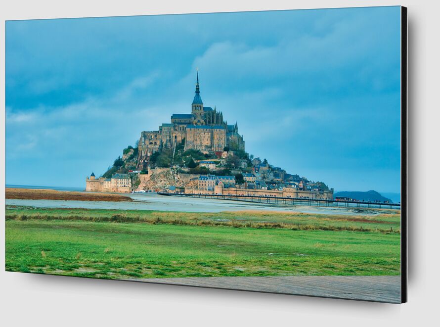 Le Mont Saint Michel tout en couleurs de Céline Pivoine Eyes Zoom Alu Dibond Image