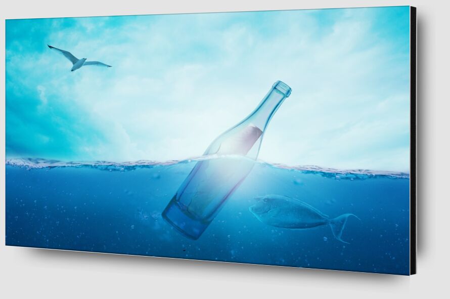 A bottle in the sea from Pierre Gaultier Zoom Alu Dibond Image