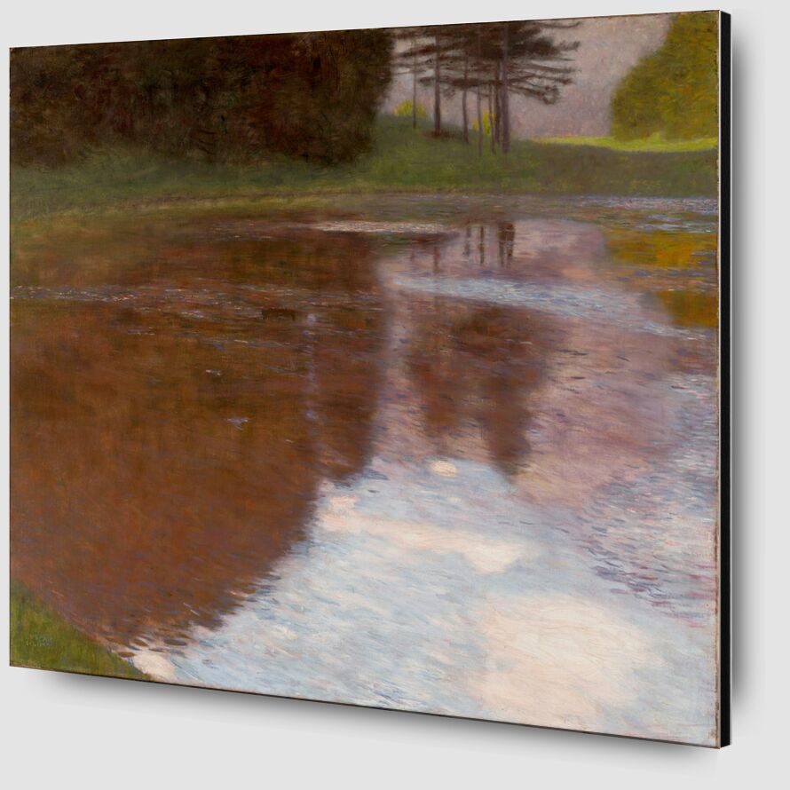 A Morning by the Pond - Gustav Klimt from Fine Art Zoom Alu Dibond Image
