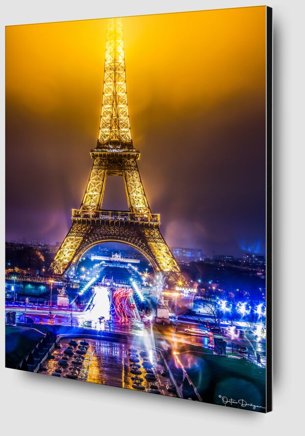Tour Eiffel après la pluie. de Octav Dragan Zoom Alu Dibond Image
