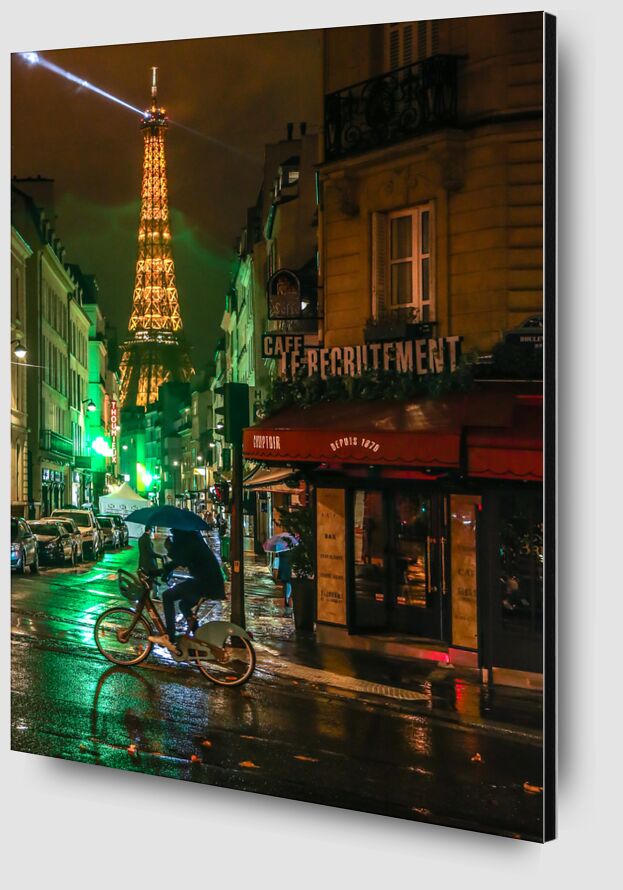 Paris. La Tour Eiffel en décembre.  Paris. The Eiffel Tower in December de Octav Dragan Zoom Alu Dibond Image