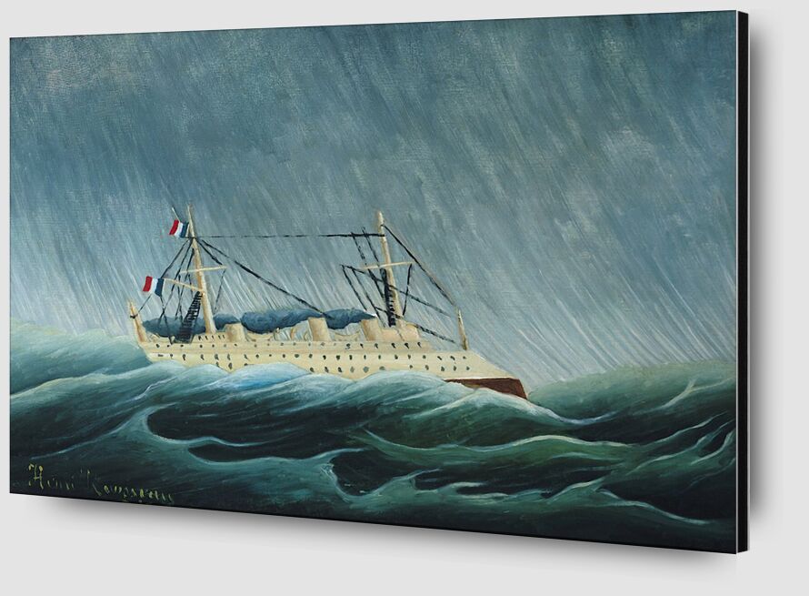 Le Navire dans la tempête de AUX BEAUX-ARTS Zoom Alu Dibond Image