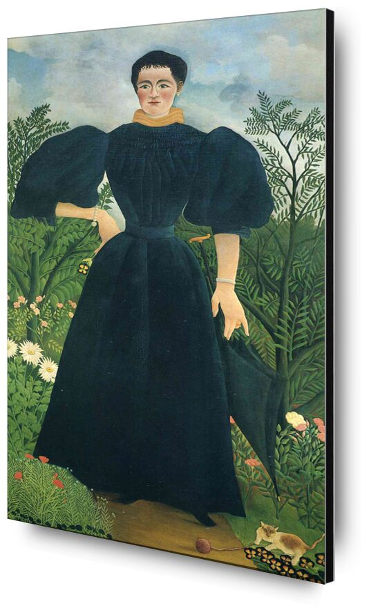 Portrait de femme de AUX BEAUX-ARTS, Prodi Art, forêt, sauvage, nature, robe, portrait, femme, Rousseau