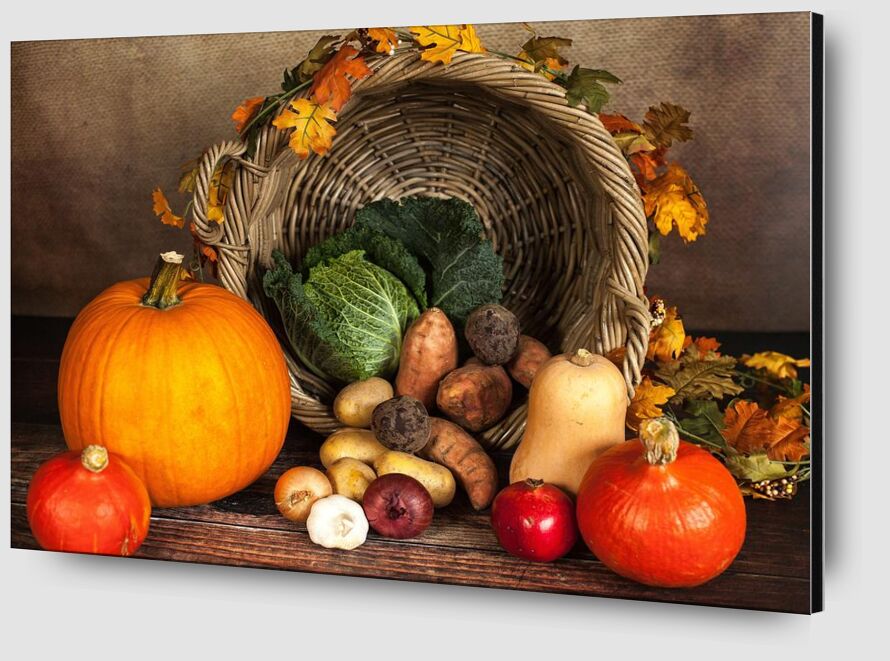 Basket of vegetables from Pierre Gaultier Zoom Alu Dibond Image