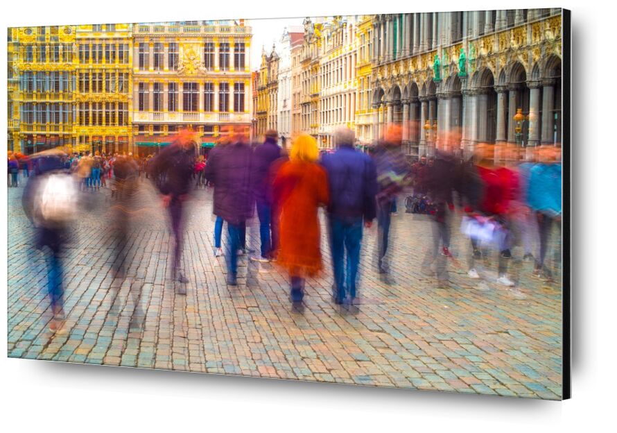 Fantômes Urbains de Pierre Rousseau, Prodi Art, Bruxelles, Belgique, fantômes, flous, personnes, Grand Place, ville, capital, gens, personnages, couleurs