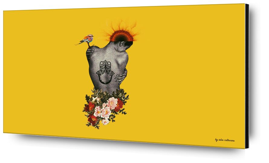Demi-nue de IULIA CATINEANU, Prodi Art, collage, surrealisme, féminisme, visuels, arts, Oriental, pop Art, nu, nue, floral
