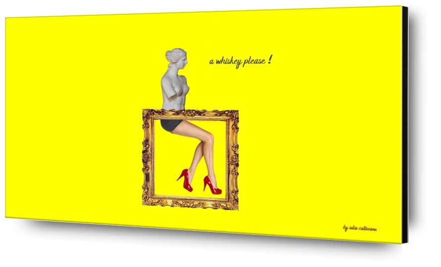 A whiskey please ! de IULIA CATINEANU, Prodi Art, whisky, art, statue, surrealisme, pop Art, collage, art numérique