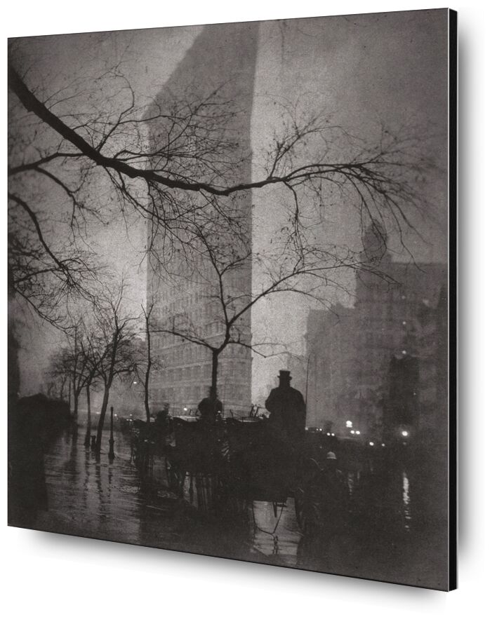 Flatiron Building, New York - Edward Steichen 1904 de AUX BEAUX-ARTS, Prodi Art, New York, bâtiment, immeuble, Edward Steichen, immeuble plat, immeuble plat