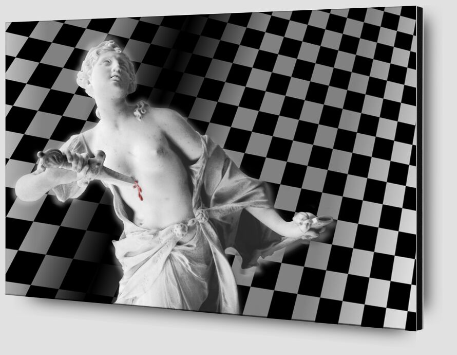 The dagger and the checkerboard from Adam da Silva Zoom Alu Dibond Image
