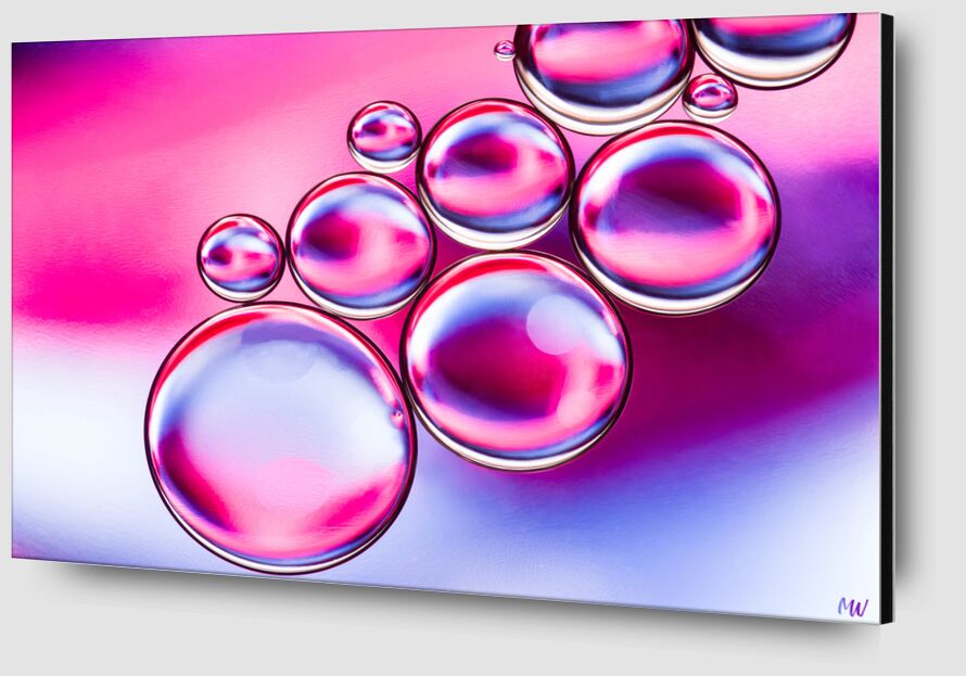Oily bubbles #5 from Mickaël Weber Zoom Alu Dibond Image