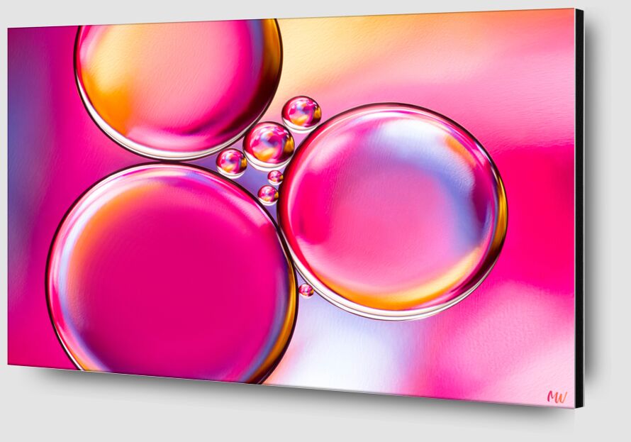 Oily bubbles #8 from Mickaël Weber Zoom Alu Dibond Image