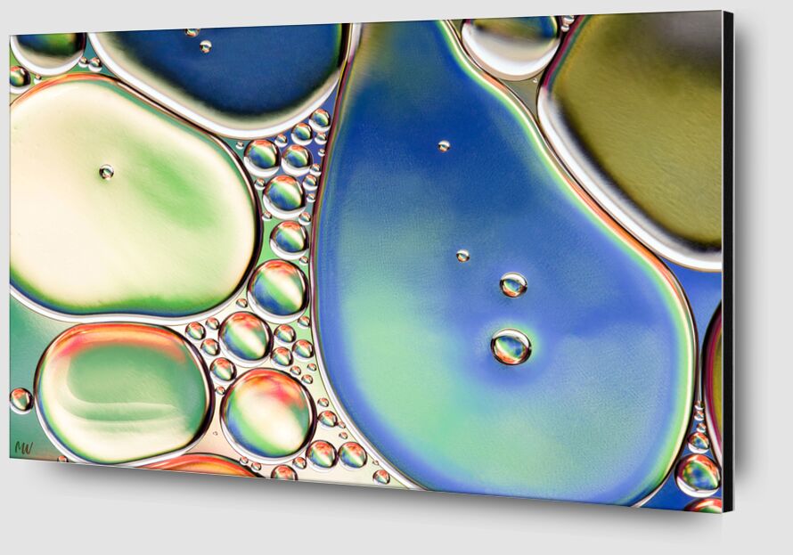 Oily bubbles #11 from Mickaël Weber Zoom Alu Dibond Image