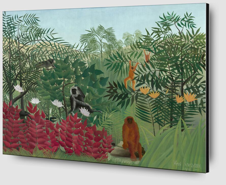 Tropical forest with monkeys from Fine Art Zoom Alu Dibond Image
