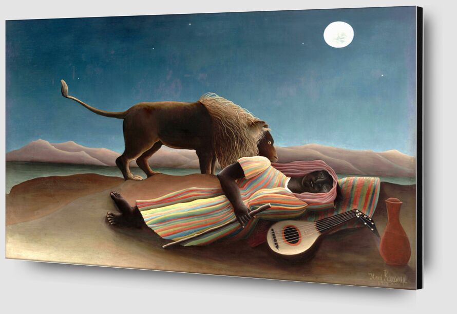 The sleeping gypsy from Fine Art Zoom Alu Dibond Image