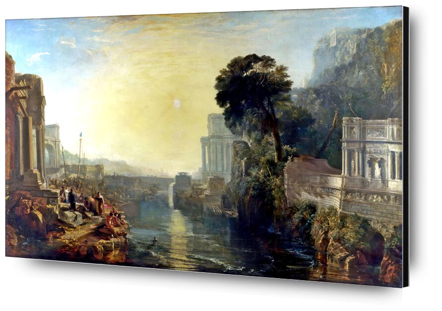Dido Building Carthage - WILLIAM TURNER 1815 from Fine Art, Prodi Art, dido, painting, WILLIAM TURNER, sky, Sun, construction, River