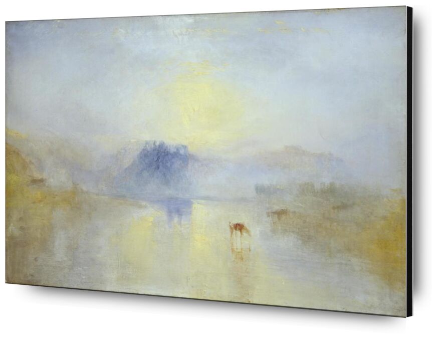 Norham Castle, Sunrise 1845 desde Bellas artes, Prodi Art, Norham, amanecer, pintura, WILLIAM TURNER, Inglaterra, caballos, castillo