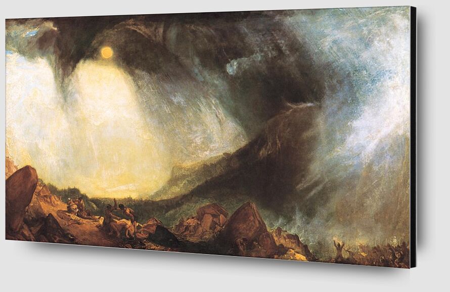 Snow Storm: Hannibal and his army crossing the Alps - WILLIAM TURNER 1812 from Fine Art Zoom Alu Dibond Image