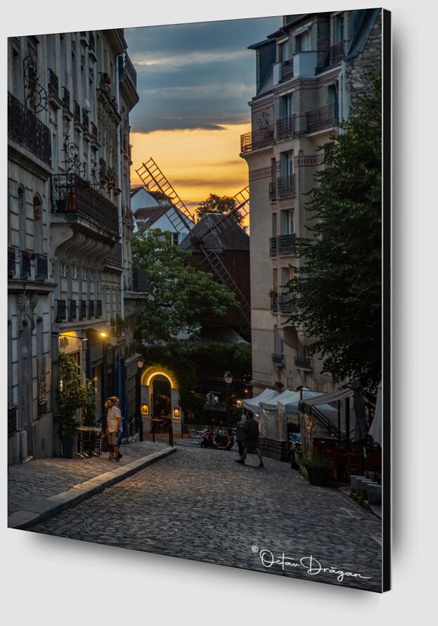 Montmartre, Paris de Octav Dragan Zoom Alu Dibond Image