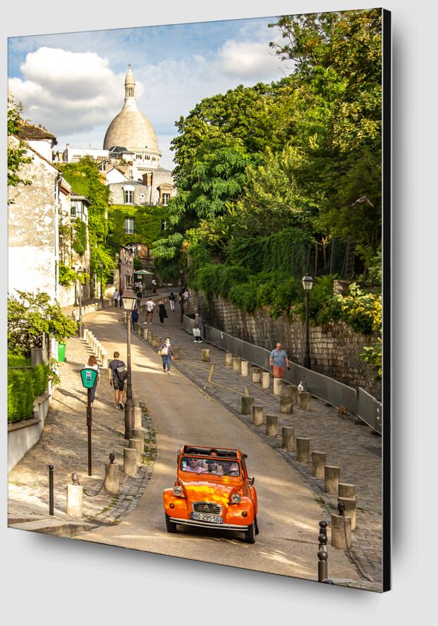 Rue de l'Abreuvoir. Montmartre, Paris de Octav Dragan Zoom Alu Dibond Image