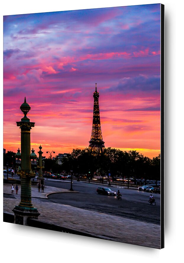Place de la Concorde, Paris de Octav Dragan, Prodi Art, paris, toureffiel, placéela concorde, crépuscule, couleurs, nuit, couché de soleil