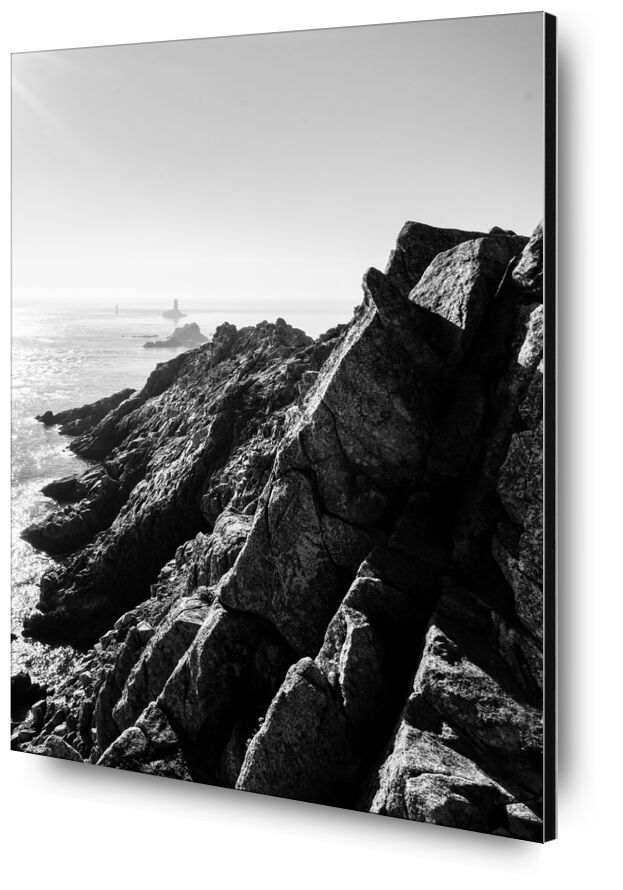 La pointe du raz, Bretagne de Adrien Guionie, Prodi Art, phare, océan, noir et blanc, bretagne, Pointe du raz
