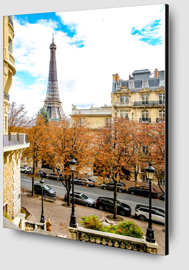 L'automne à Paris de Octav Dragan Zoom Alu Dibond Image