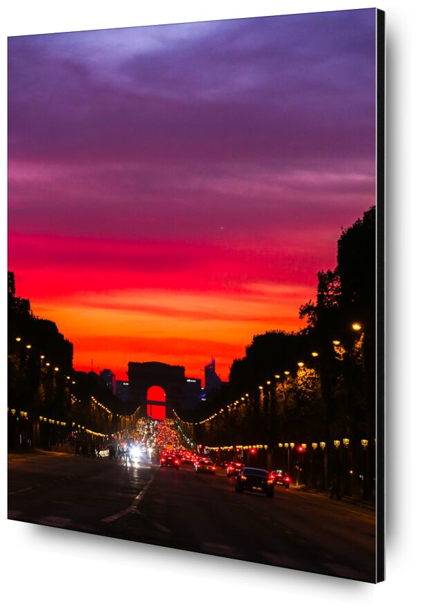 Arc de Triomphe. Avenue des Champs-Élysées, Paris de Octav Dragan, Prodi Art, paris, champselysees, Arc de Triomphe, couché de soleil, crépuscule, nuit