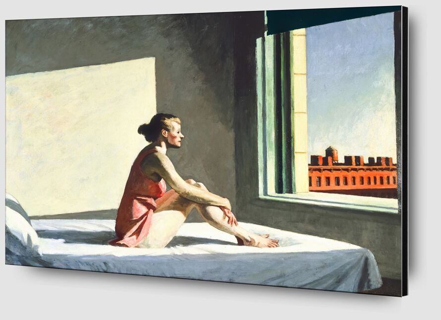 Soleil du Matin - Edward Hopper de AUX BEAUX-ARTS Zoom Alu Dibond Image