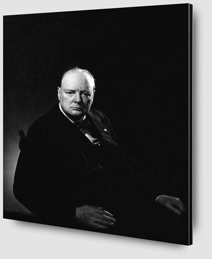 Portrait of Churchill from Fine Art Zoom Alu Dibond Image