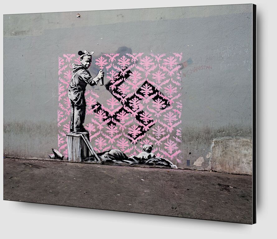Black Girl Hiding Swastika - Banksy from Fine Art Zoom Alu Dibond Image
