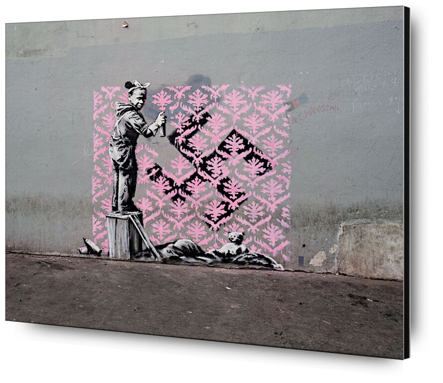 Black Girl Hiding Swastika - Banksy from Fine Art, Prodi Art, banksy, street art, swastika