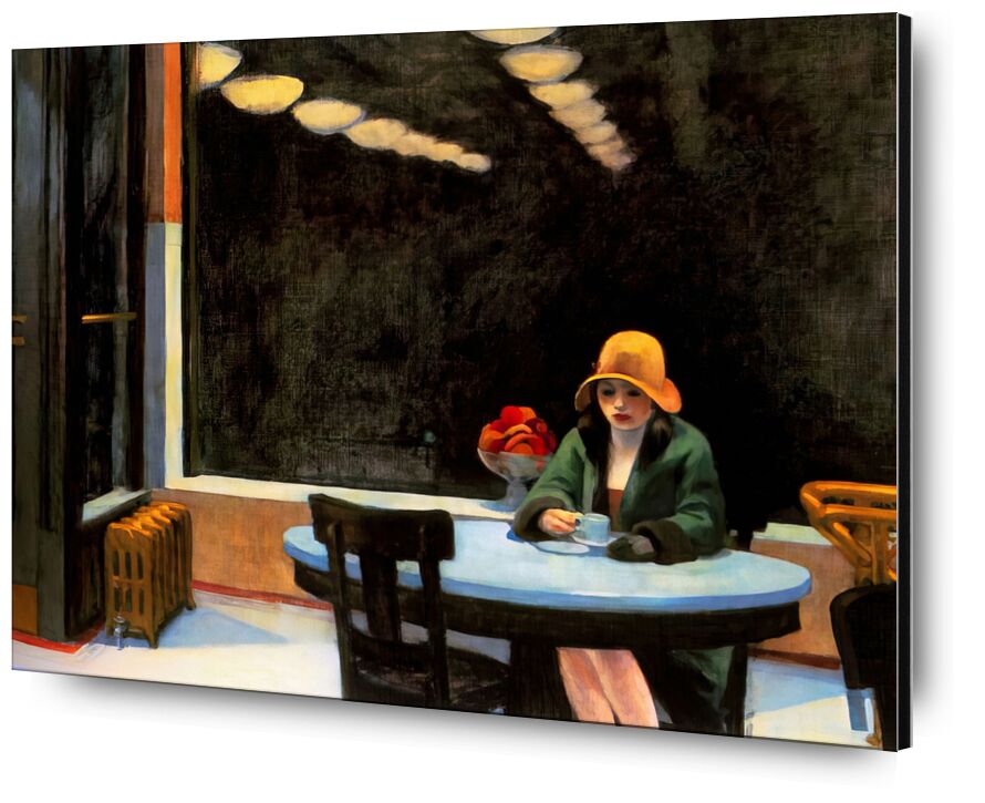 Automat, 1927 - Edward Hopper from Fine Art, Prodi Art, loneliness, coffee, geometry, woman, hopper