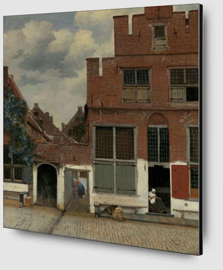 The Little Street - Vermeer from Fine Art Zoom Alu Dibond Image