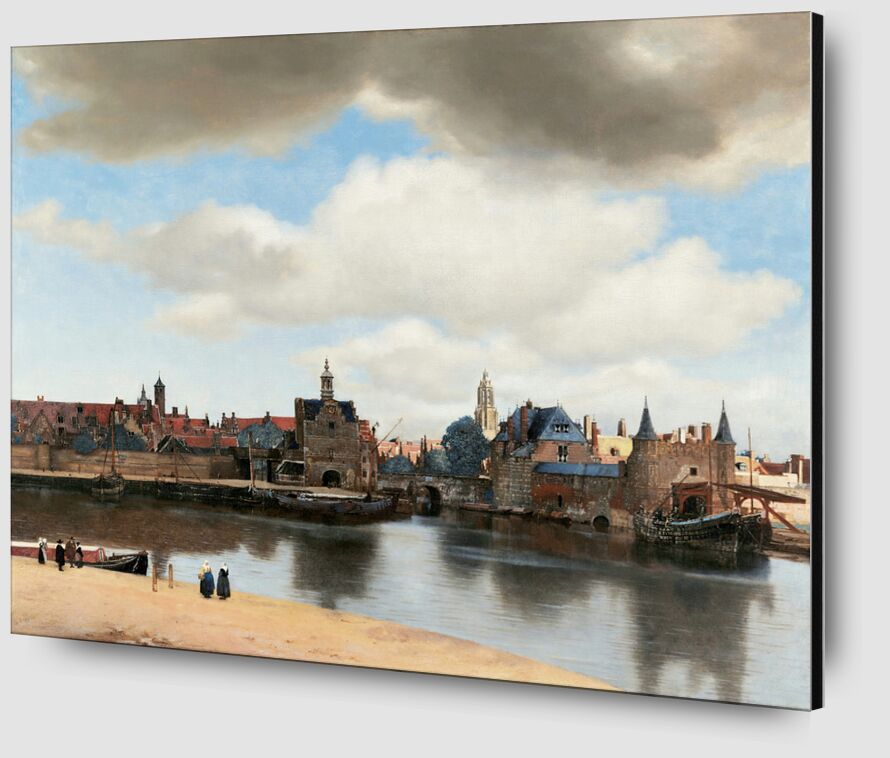 Vista de Delft desde Bellas artes Zoom Alu Dibond Image