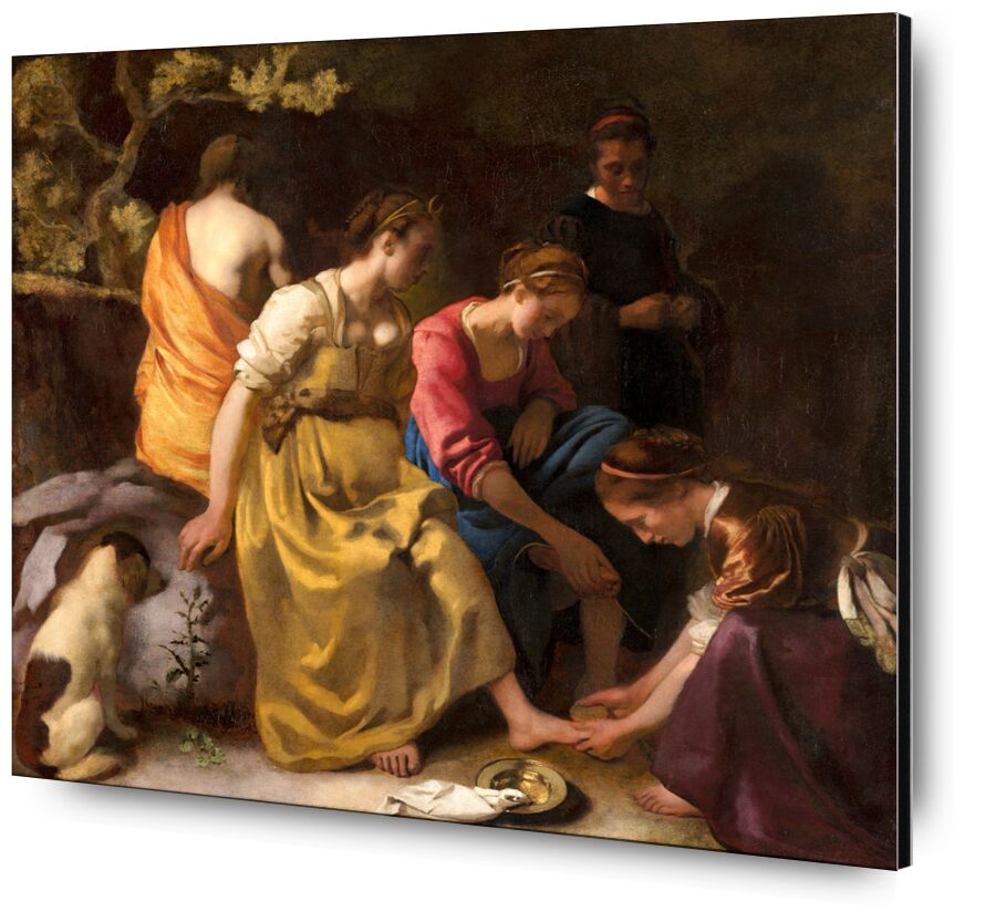 Diana y sus Compañeras desde Bellas artes, Prodi Art, nimphes, pintura, Johannes Vermeer, Vermeer