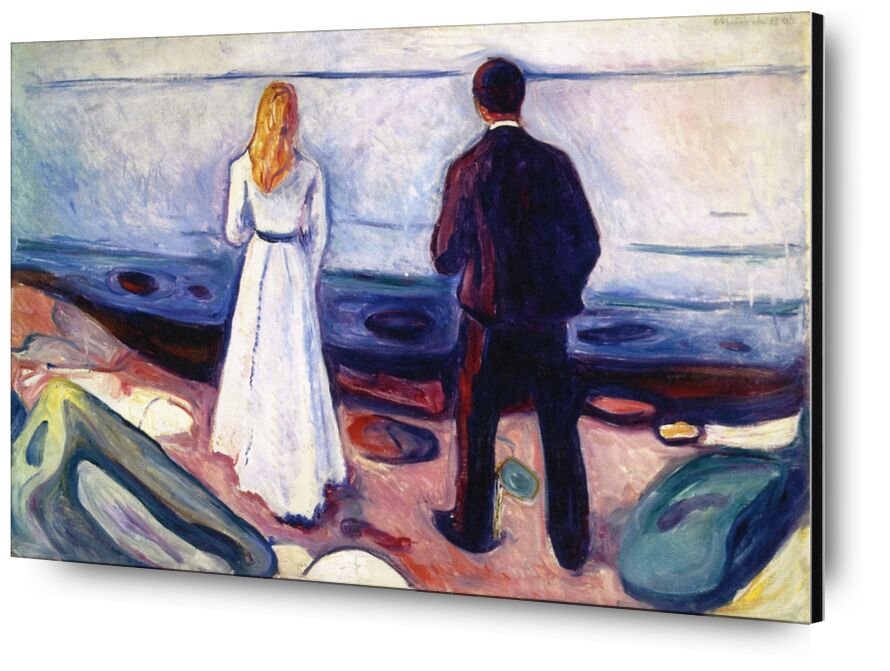 The Lonely Ones - Edvard Munch from Fine Art, Prodi Art, couple, Edvard Munch, munch, sea, woman, man