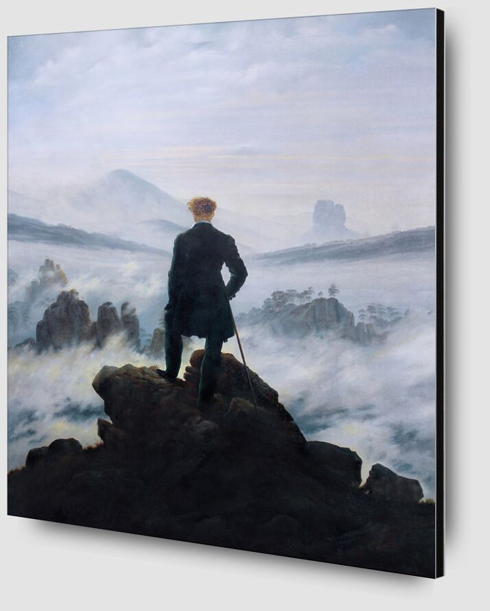 Wanderer Above the Sea of Fog - Caspar David Friedrich from Fine Art Zoom Alu Dibond Image